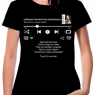 Camiseta "Cerrado por motivos personales" mujer